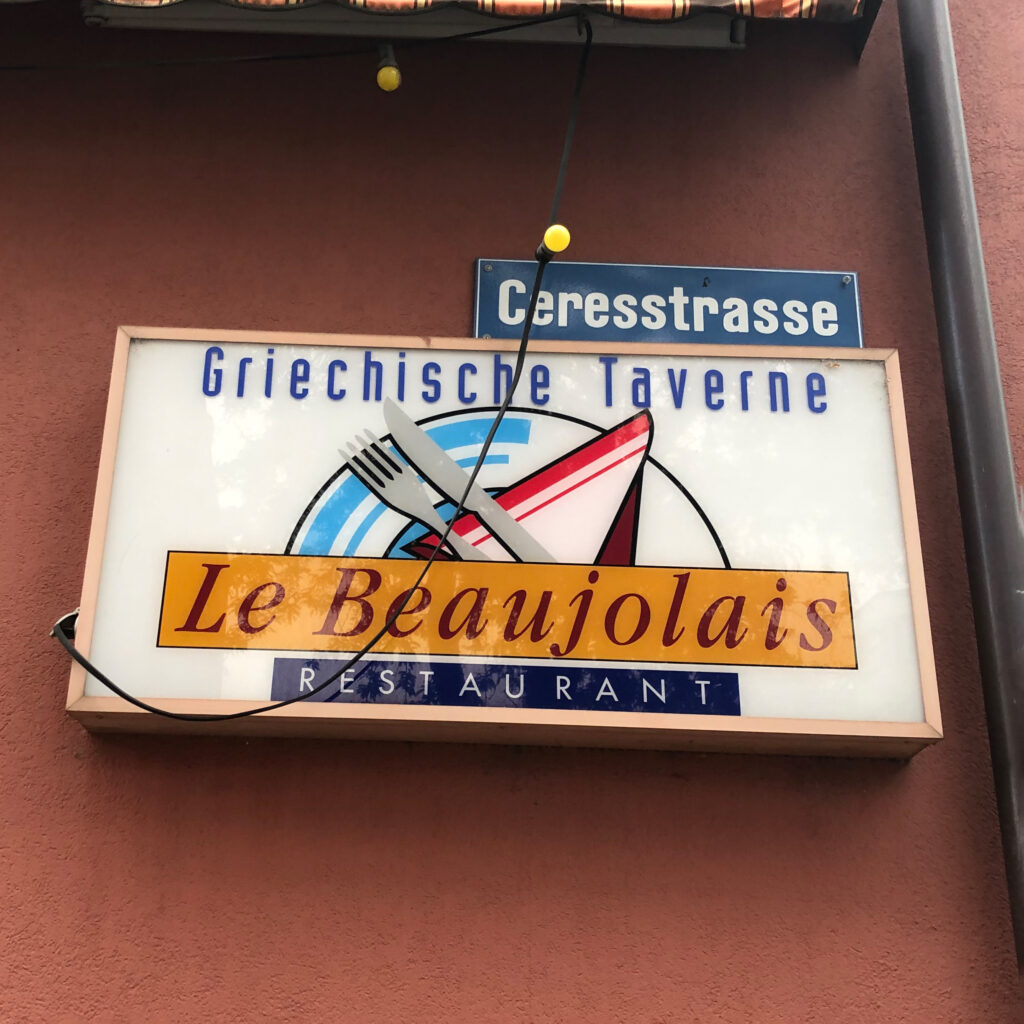 logo griechische taverne – le beaujolais, zürich.