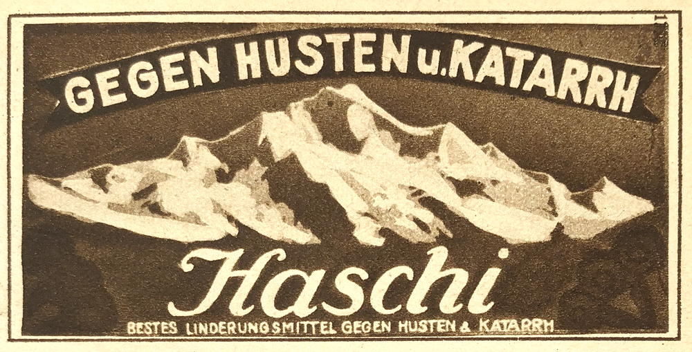 haschi-anzeige 1922.